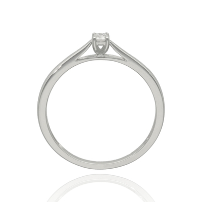 Fehér arany gyűrű 56-os méret (B52564)